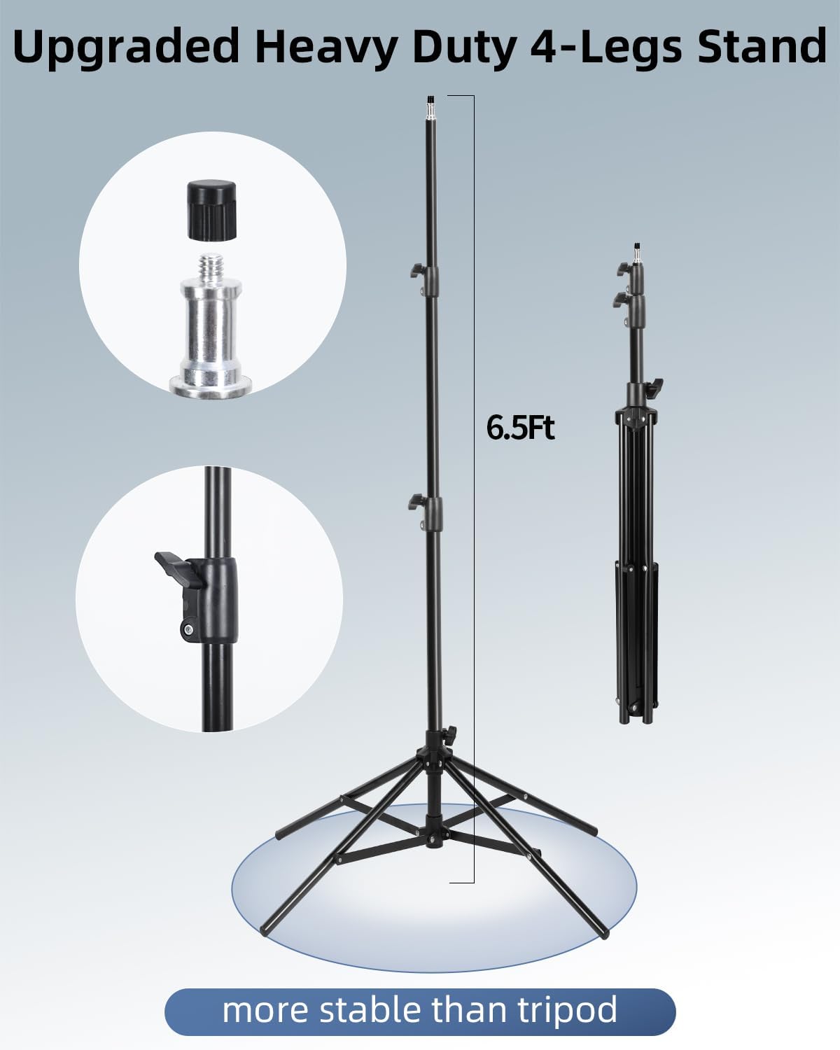 Detalle 1 de Skytex Softbox Lighting Kit 3-Pack with Dimmable LEDs and Octa Softbox