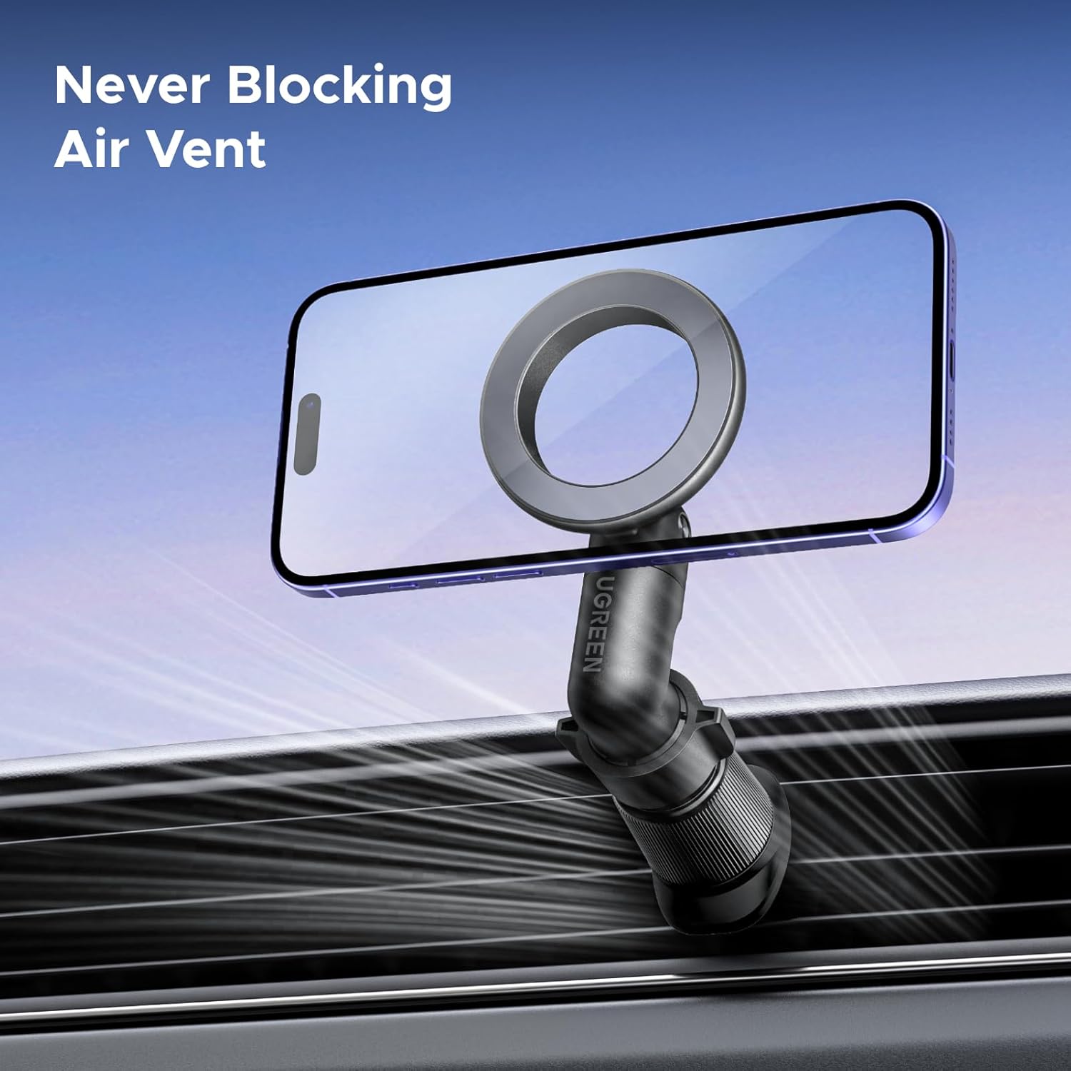 Thumbnail 6 de UGREEN Magsafe Car Mount 20N magnetic hold