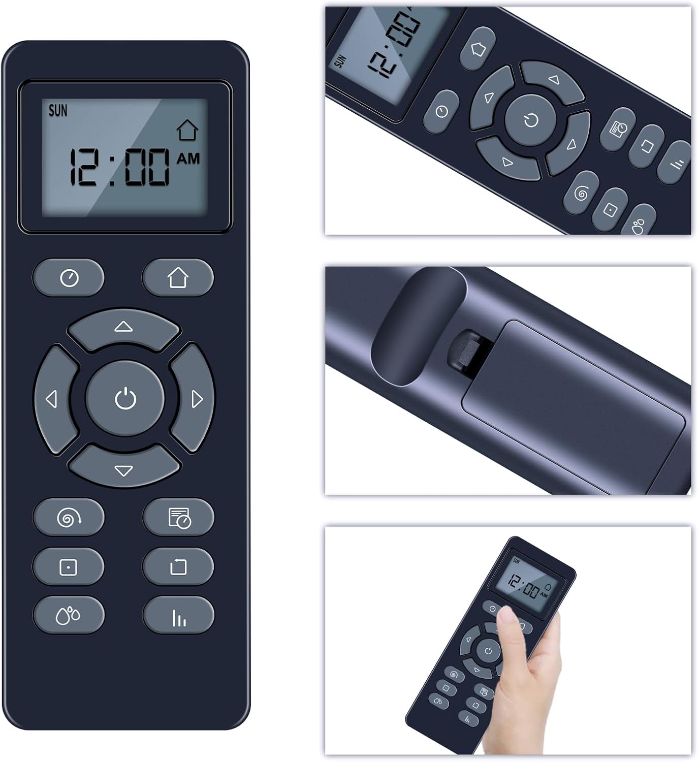 Thumbnail 1 de TCNOUMT Remote Control Replacement for Cecotec Conga 1790 Serie Vital Robot Vacuum Cleaner