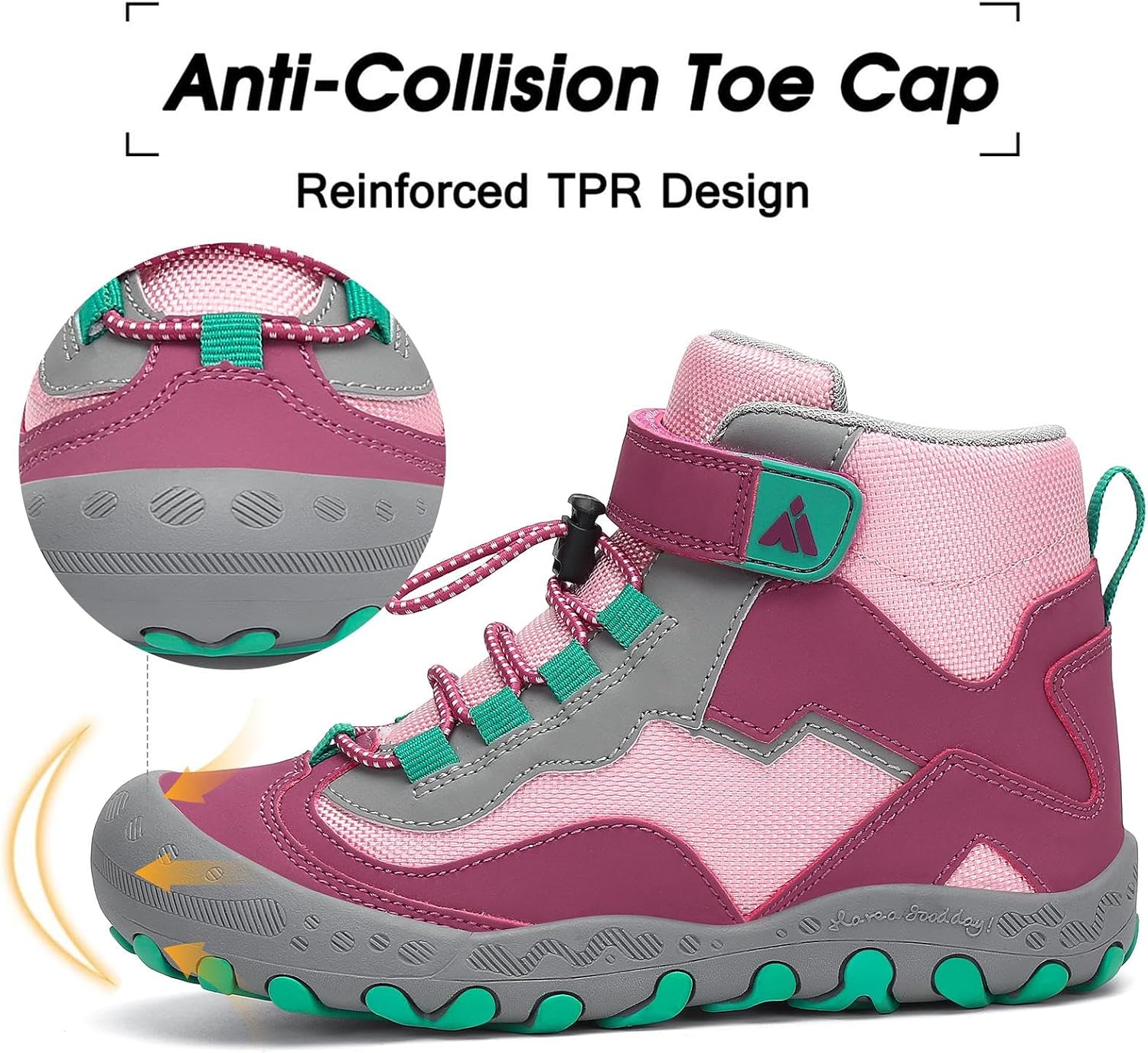 Thumbnail 3 de Mishansha Kids Hiking Boots: Water-Resistant, Anti-Collision Toddler Shoes for Outdoor Adventures