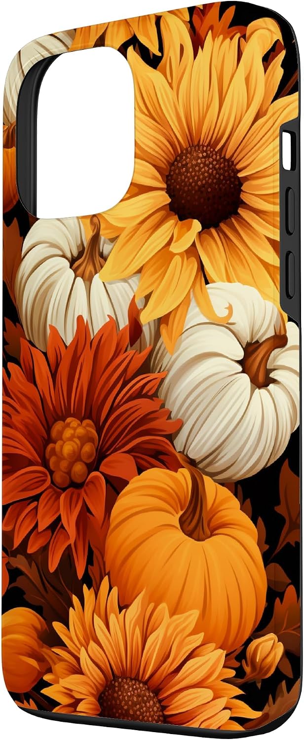 Detalle 2 de Autumn Flower Fall Pumpkin MH0E74CX0HTUSIPHONE_13_PRO_MAX iPhone 13 Pro Max Case