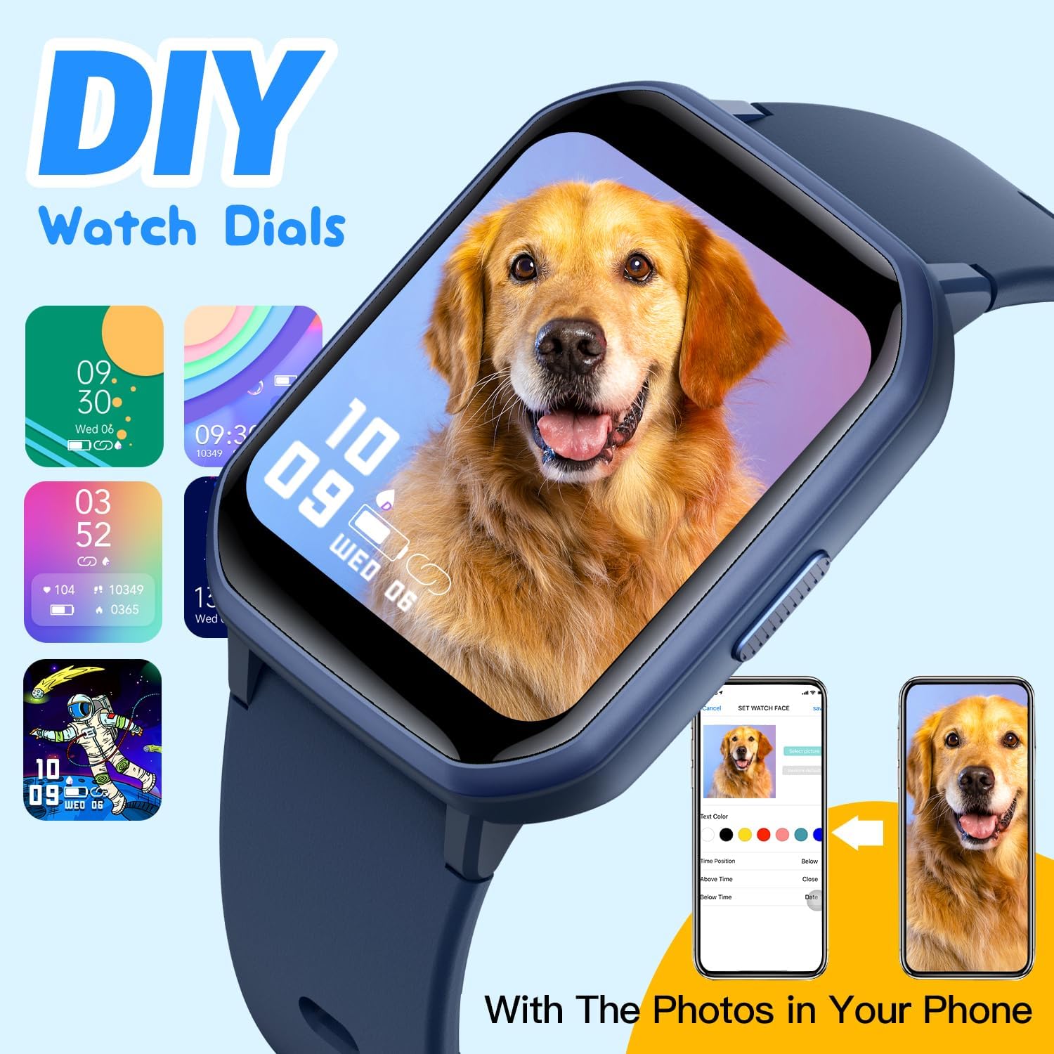 Thumbnail 1 de Kids Smart Watch 1.5-inch DIY Face, IP68