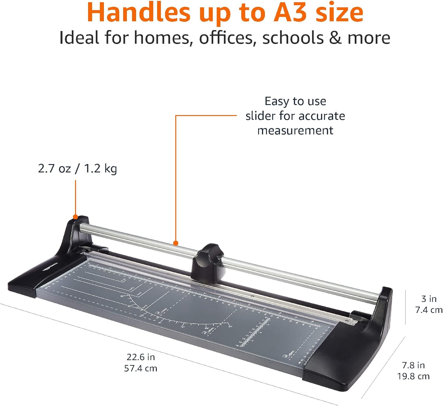 Detalle de Amazon Basics Rotary Paper Trimmer Cutter – A3