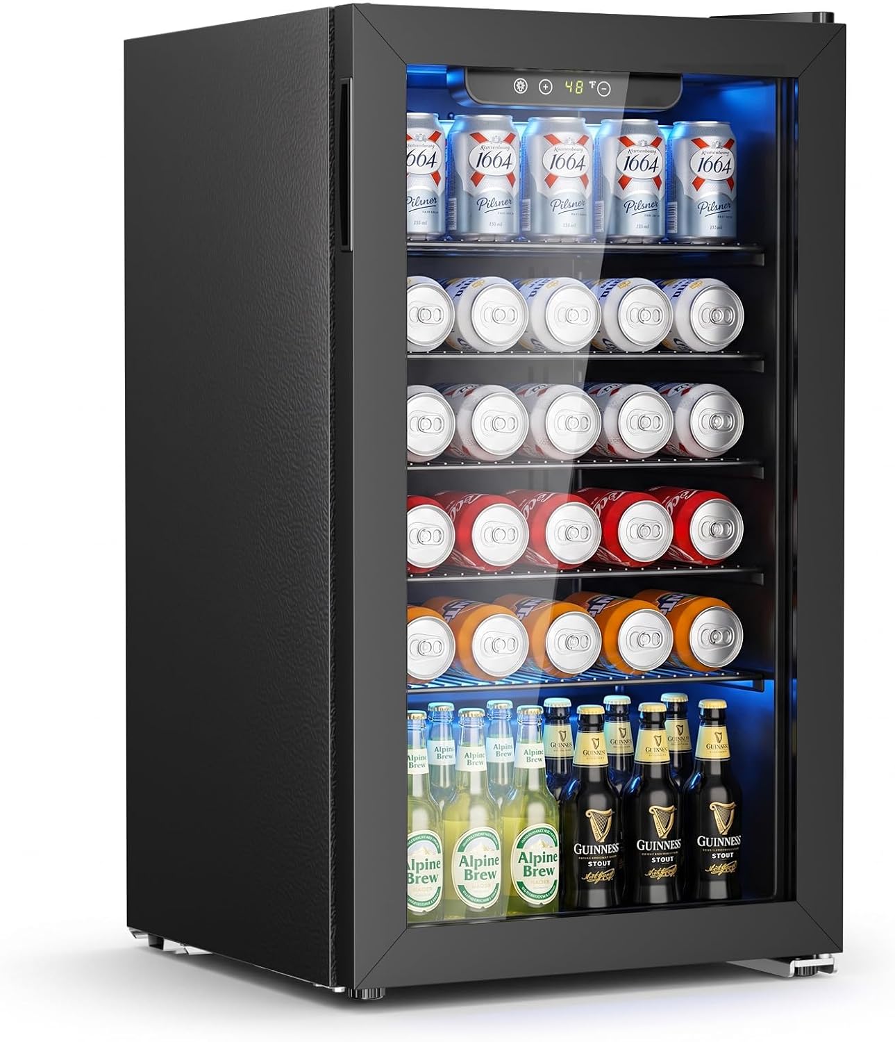 Detalle de Antarctic Star JC-91VEL-F Beverage Refrigerator, 3.1 cu. ft., 4 Shelves