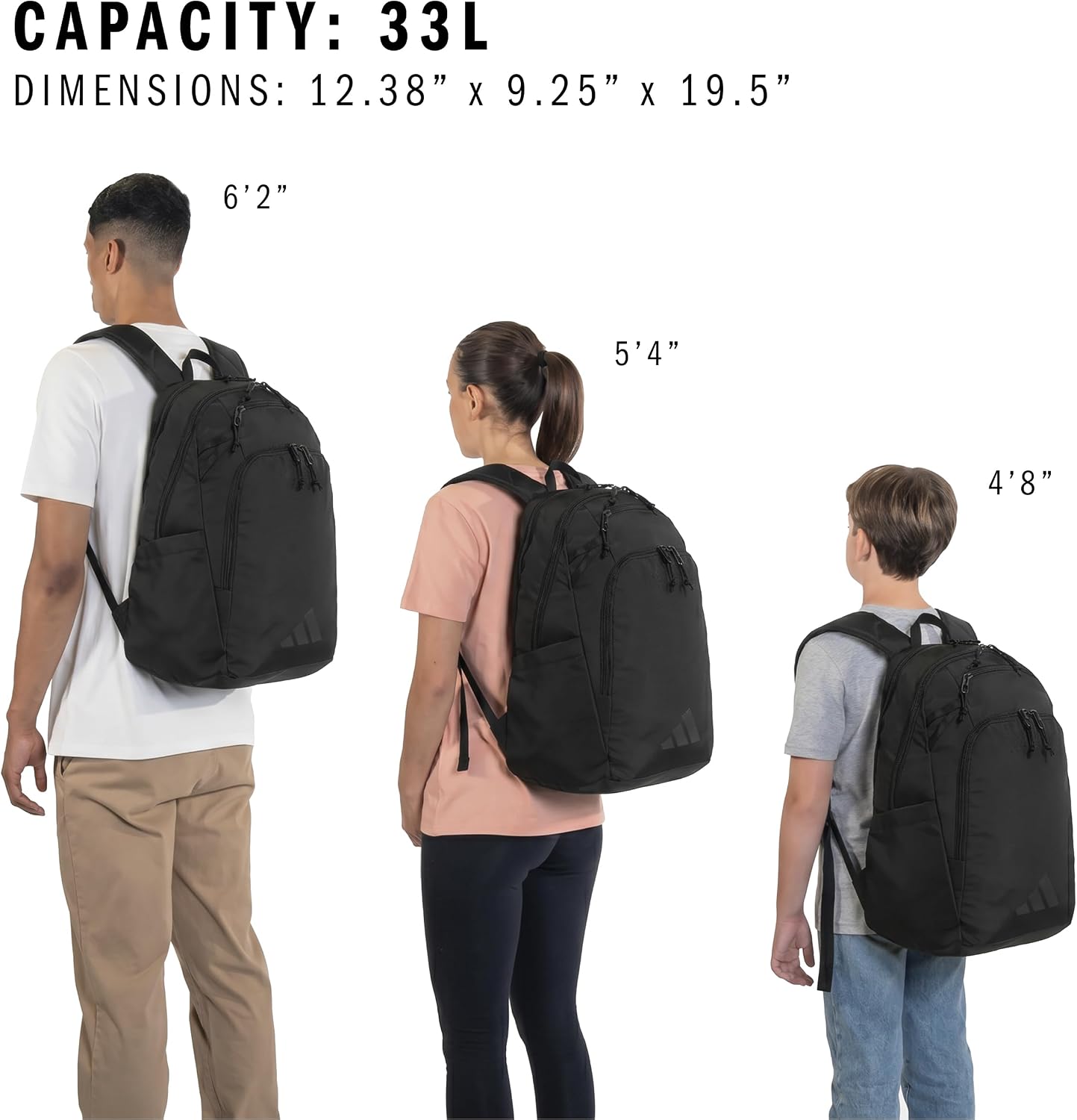 Thumbnail 6 de adidas Defender 5 Backpack 33L: A Practical 3-Compartment Pack for Sports, School, and Travel