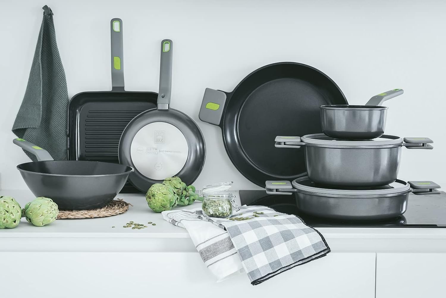 Thumbnail 9 de BRA Life Set de Cocina 9 Piezas, Aluminio Antiadhesivo