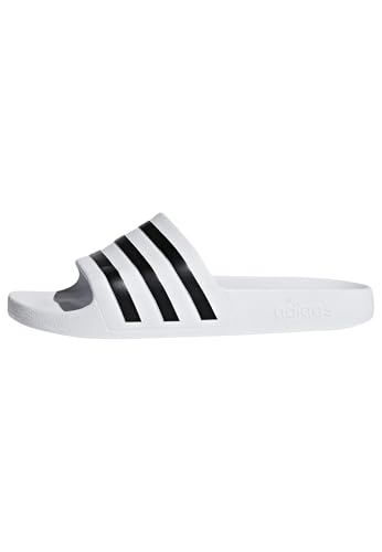 Detalle de adidas Unisex Adilette Aqua Slides (Cloud White/Core Black/Cloud White) – 8 UK / 42 EU