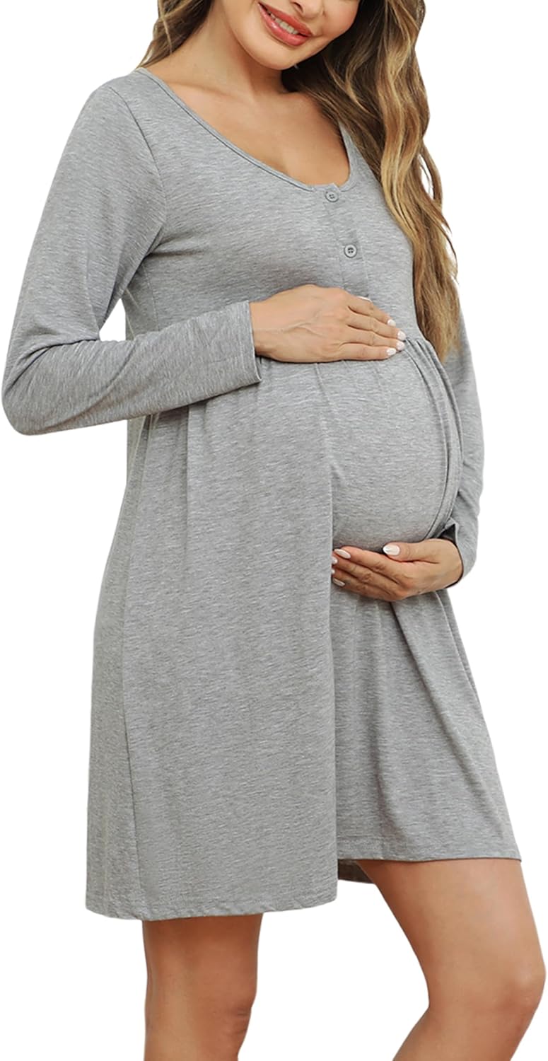 Thumbnail 6 de Bresdk Camicia da Notte Allattamento Manica Lunga