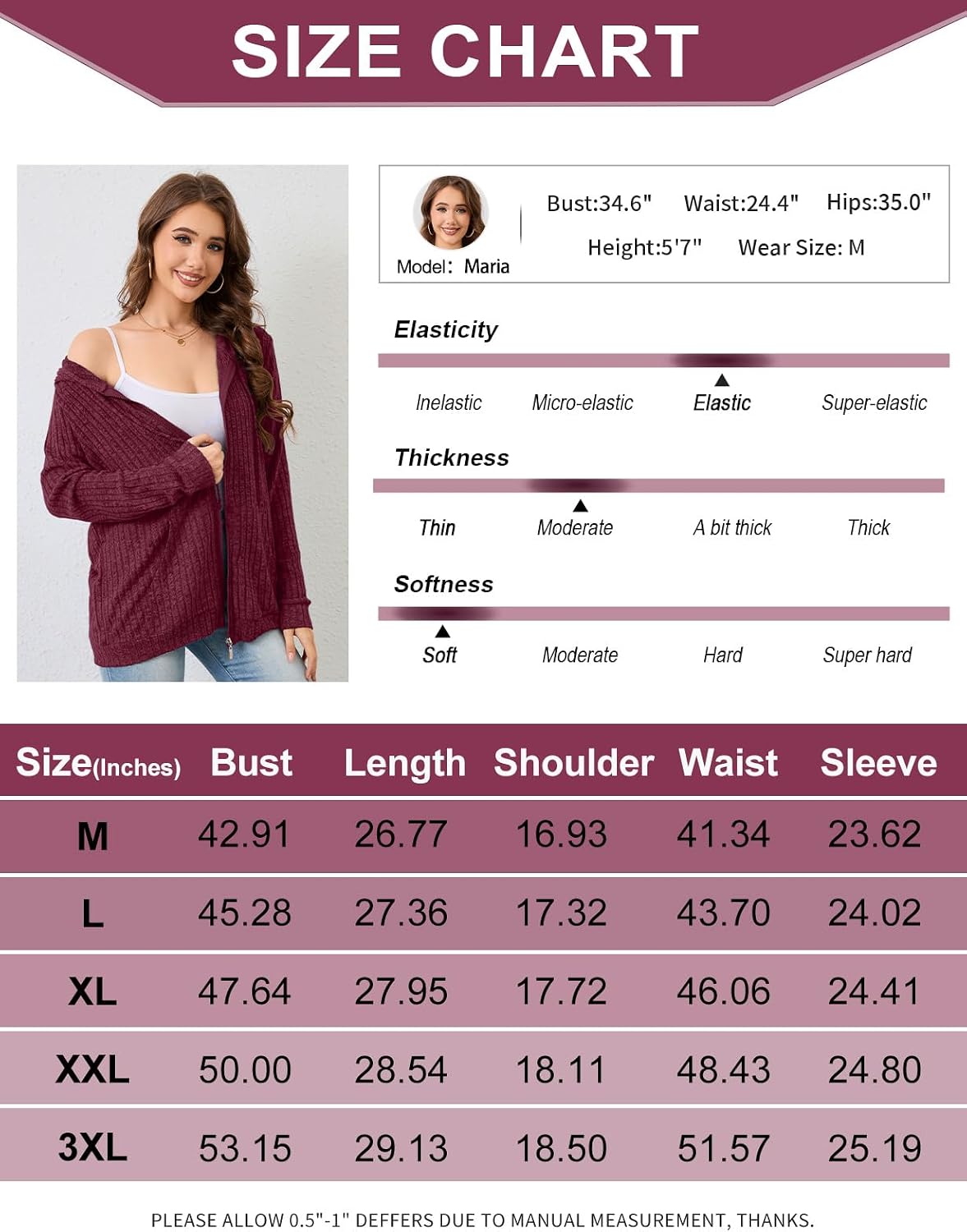 Detalle de Flikity damesvest met capuchon, ritssluiting en grote zakken, M-XXL