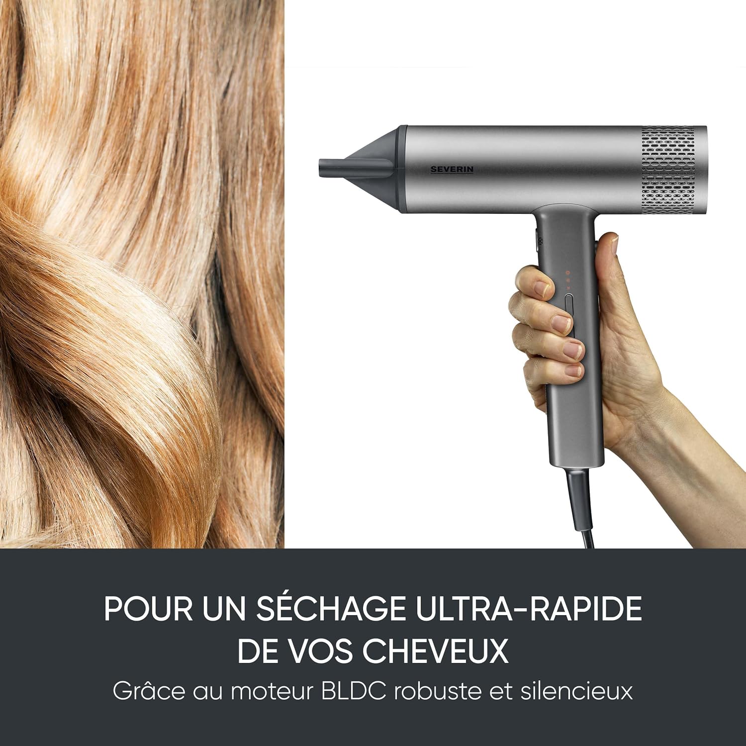 Thumbnail 1 de SEVERIN HT 0171 — sèche-cheveux 2 000 W BLDC avec technologie ionique et accessoires magnétiques