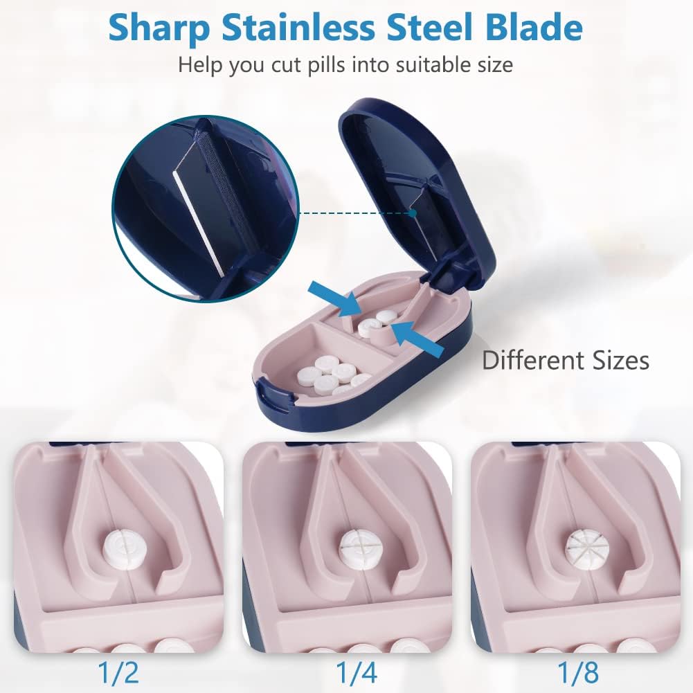 Detalle 2 de ACWOO Coupe-Comprimé avec lame inox pour couper les comprimés (portable)