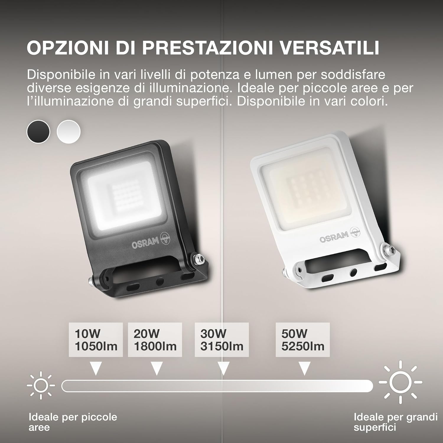 Thumbnail 3 de OSRAM Proiettore LED ENDURA FLOOD PC 30W – Bianco caldo 3000K, 180° rotazione, IP65