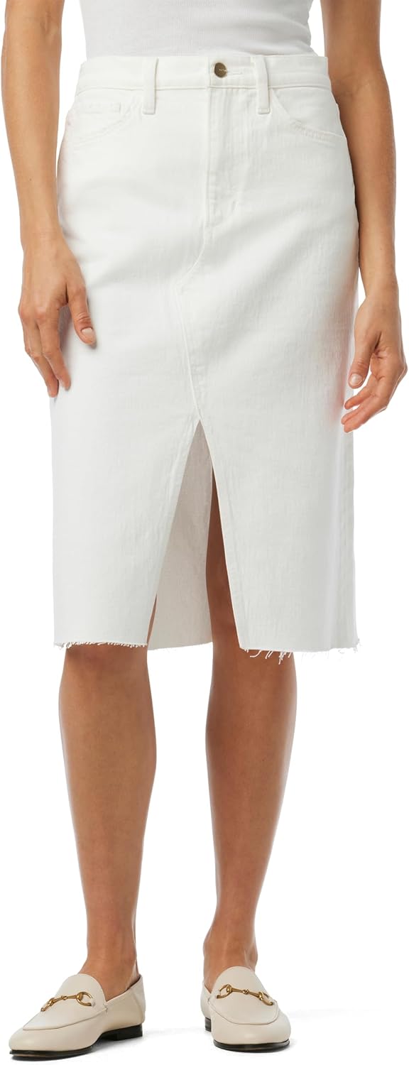 Joe's The Joplin High-Rise Knee-Length Denim Skirt