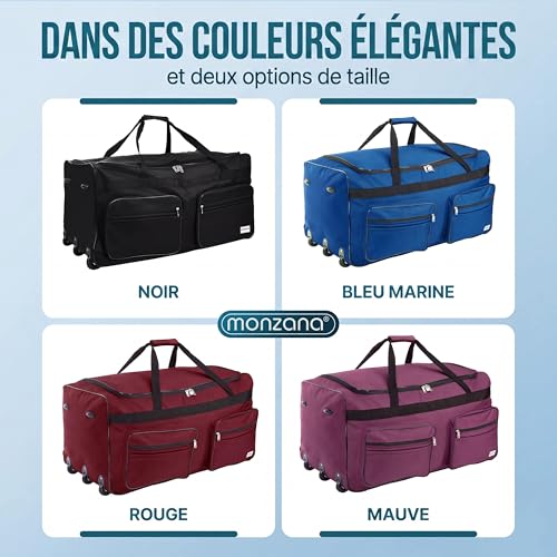 Thumbnail 7 de Monzana Sac de Voyage à Roulettes Violet 85 L – Sac de Sport 70x36x34 cm, Trolley avec cadenas