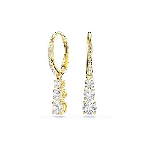 Detalle de Swarovski Pendientes de Aro Stilla Attract con Zirconia Transparentes en Talla Redonda