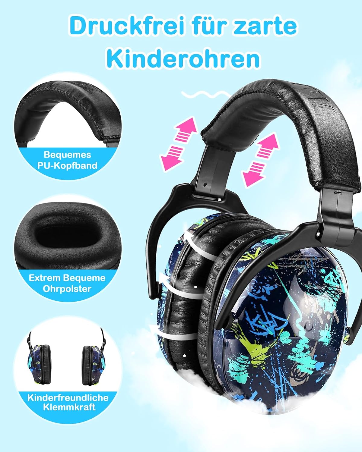Detalle 2 de ZOHAN 030 Kinder Gehörschutz 2er Pack