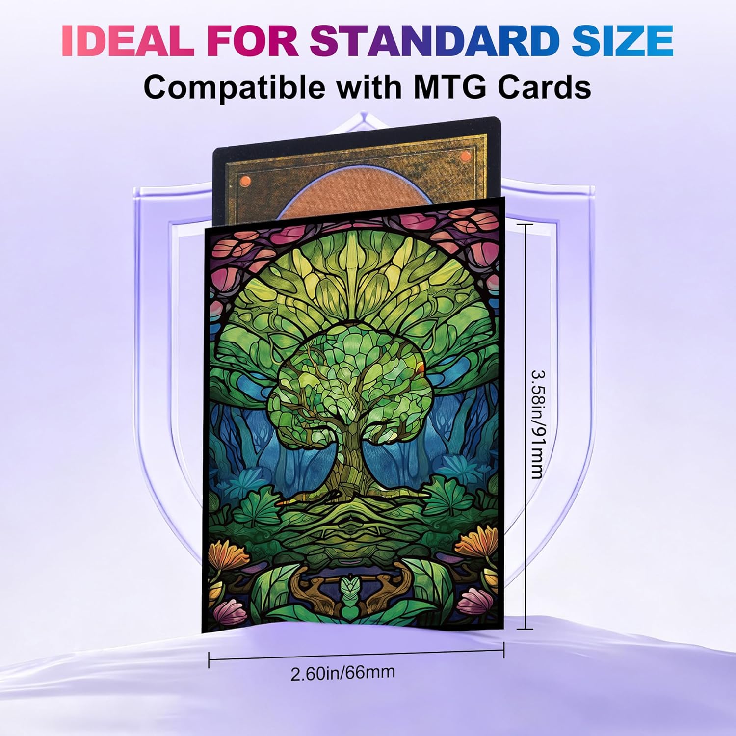 Thumbnail 4 de Printing Card Sleeves (100er-Pack) Standard-Hüllen für MTG, matte Art-Texture – grün