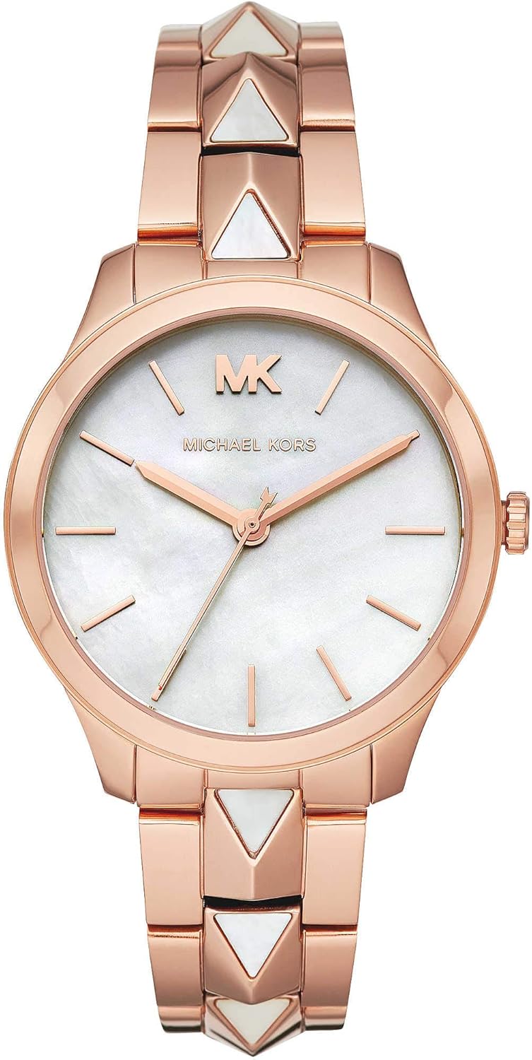 Thumbnail 6 de Michael Kors Runway Orologio da donna - Movimento al quarzo a tre lancette, cassa in acciaio e cinturino intercambiabile in acciaio, ceramica o pelle