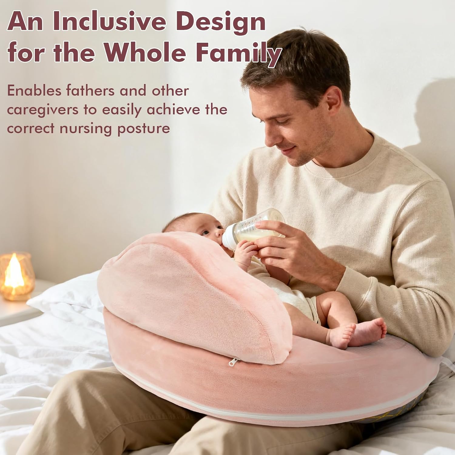 Thumbnail 4 de YGJT Nursing Pillow: Memory Foam Breastfeeding Support with Adjustable Waist Strap