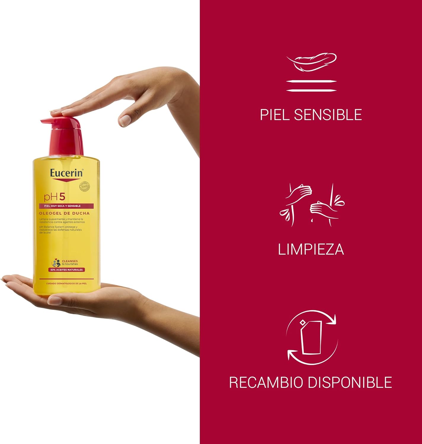 Thumbnail 3 de Eucerin pH5 Oleogel de ducha 400 ml — aceite limpiador corporal