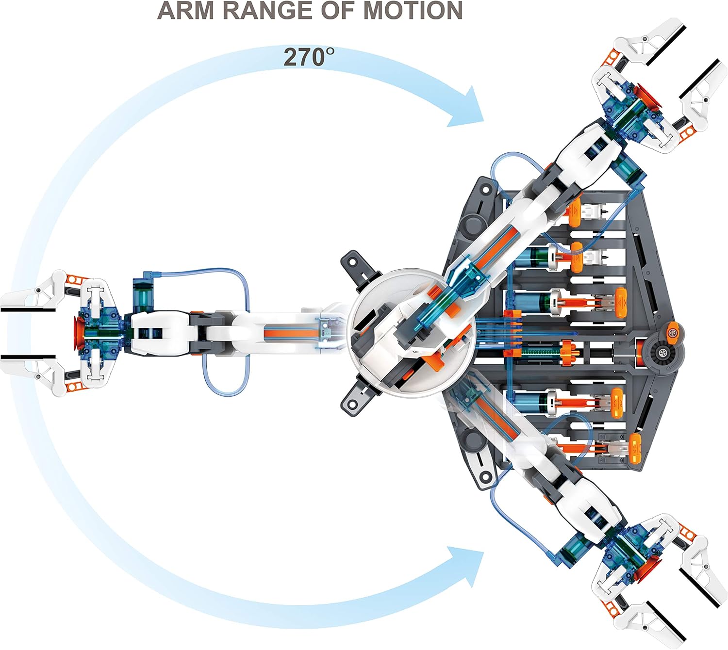 Thumbnail 4 de Teach Tech Hydrobot Arm Kit: Hydraulic 6-Axis Arm for STEM Learning
