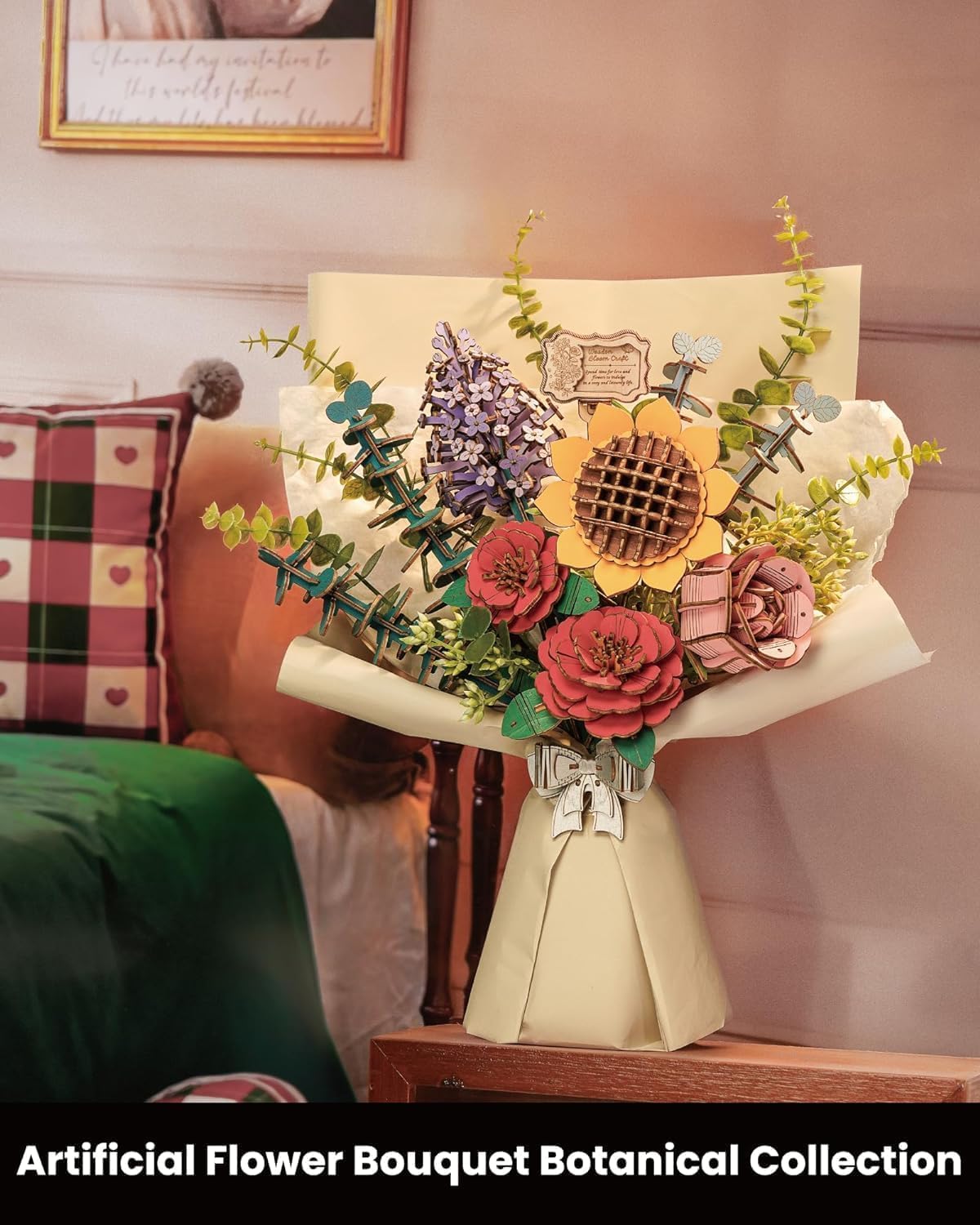 Detalle 1 de ROBOTIME Flowers TW01H 3D puzzle kit