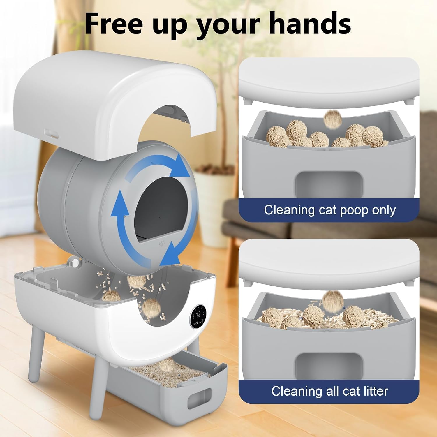 Detalle de Cumrige Automatic Litter Box 95L