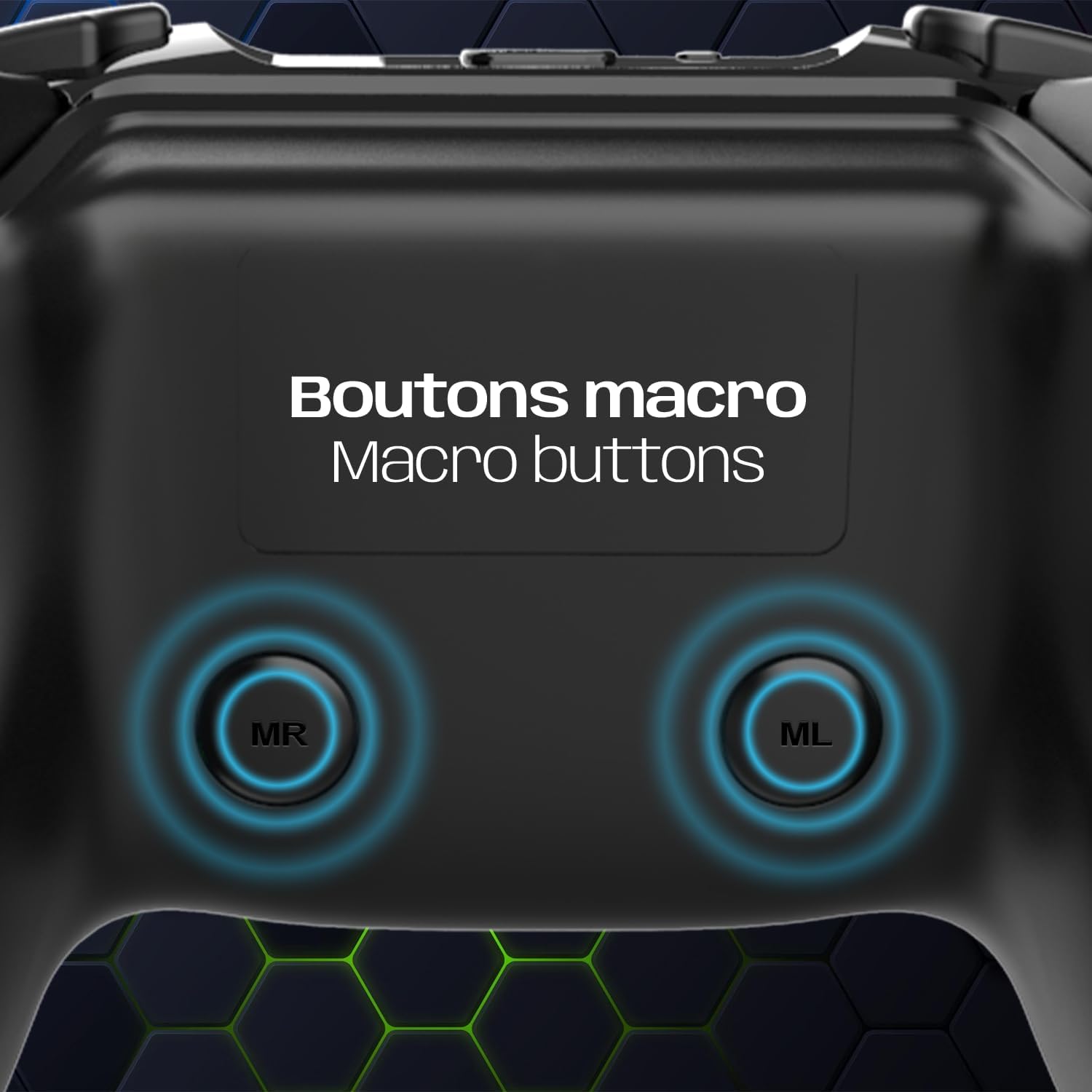 Thumbnail 5 de EMPIRE GAMING – Manette de jeu sans fil WiFi 2,4 GHz rechargeable (PC/PS3/Switch) avec macro, double vibration et jack 3,5 mm