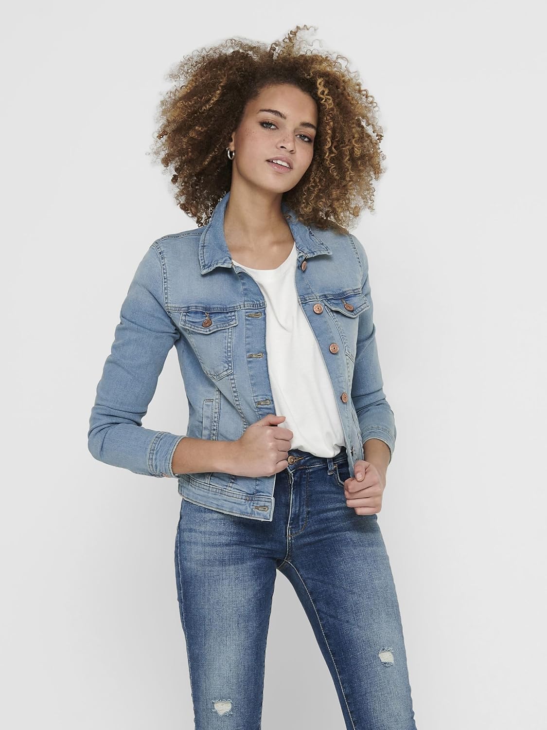 Detalle de ONLY Female Jeansjacke ONLTIA – stilvolle Allround-Jacke von Only