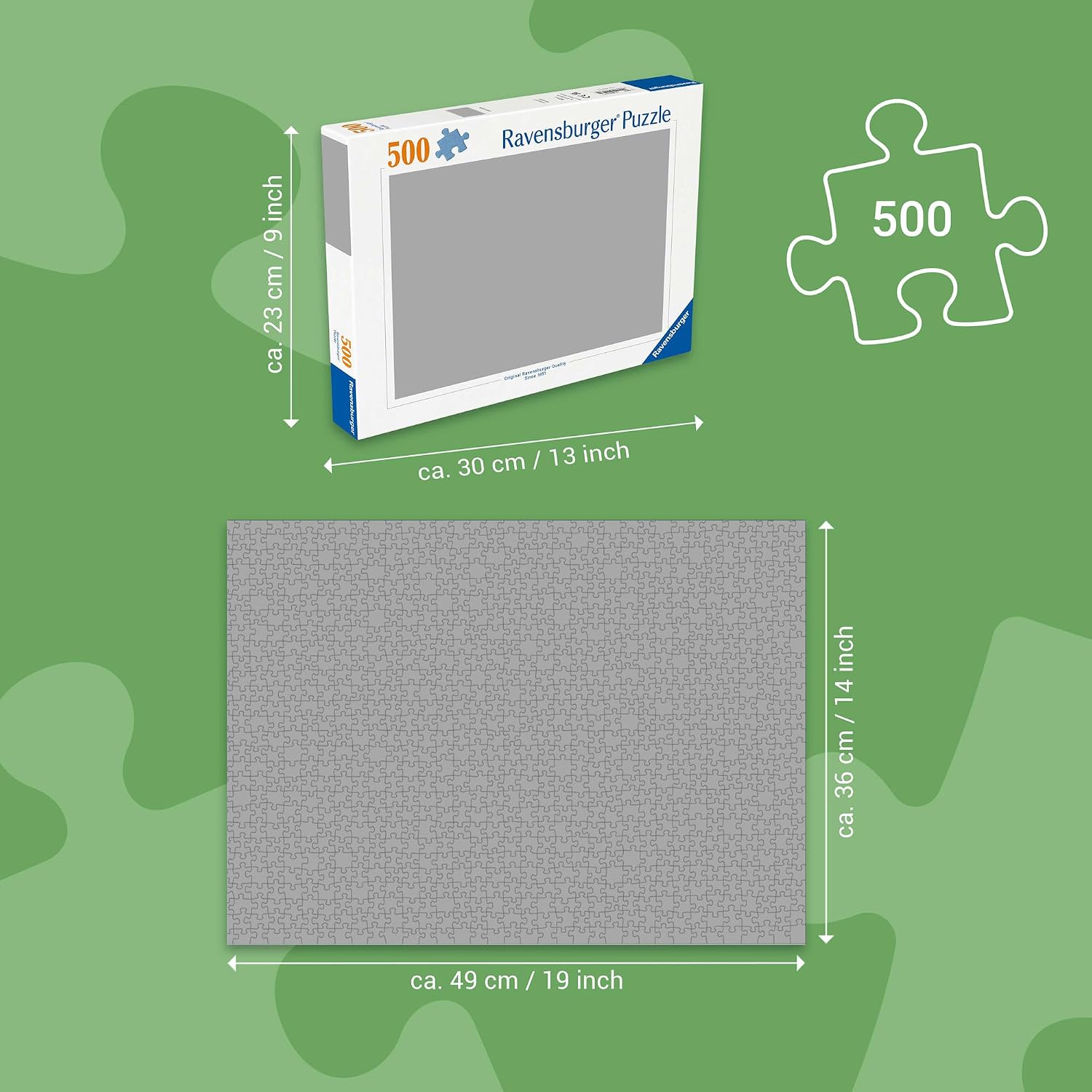 Detalle de Ravensburger Stop at the Lakes 500-piece jigsaw puzzle (49x36cm) for adults and kids 10+