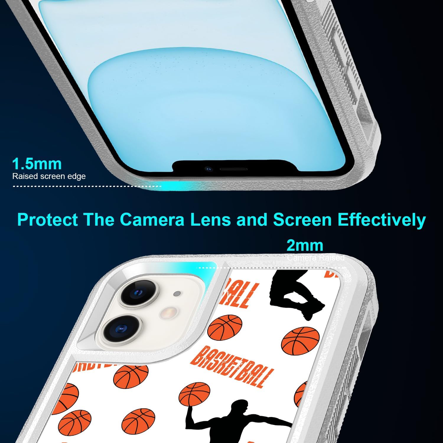 Thumbnail 3 de Candykisscase Basketball Case for iPhone 11, Dual-Layer Silicone and Hard PC