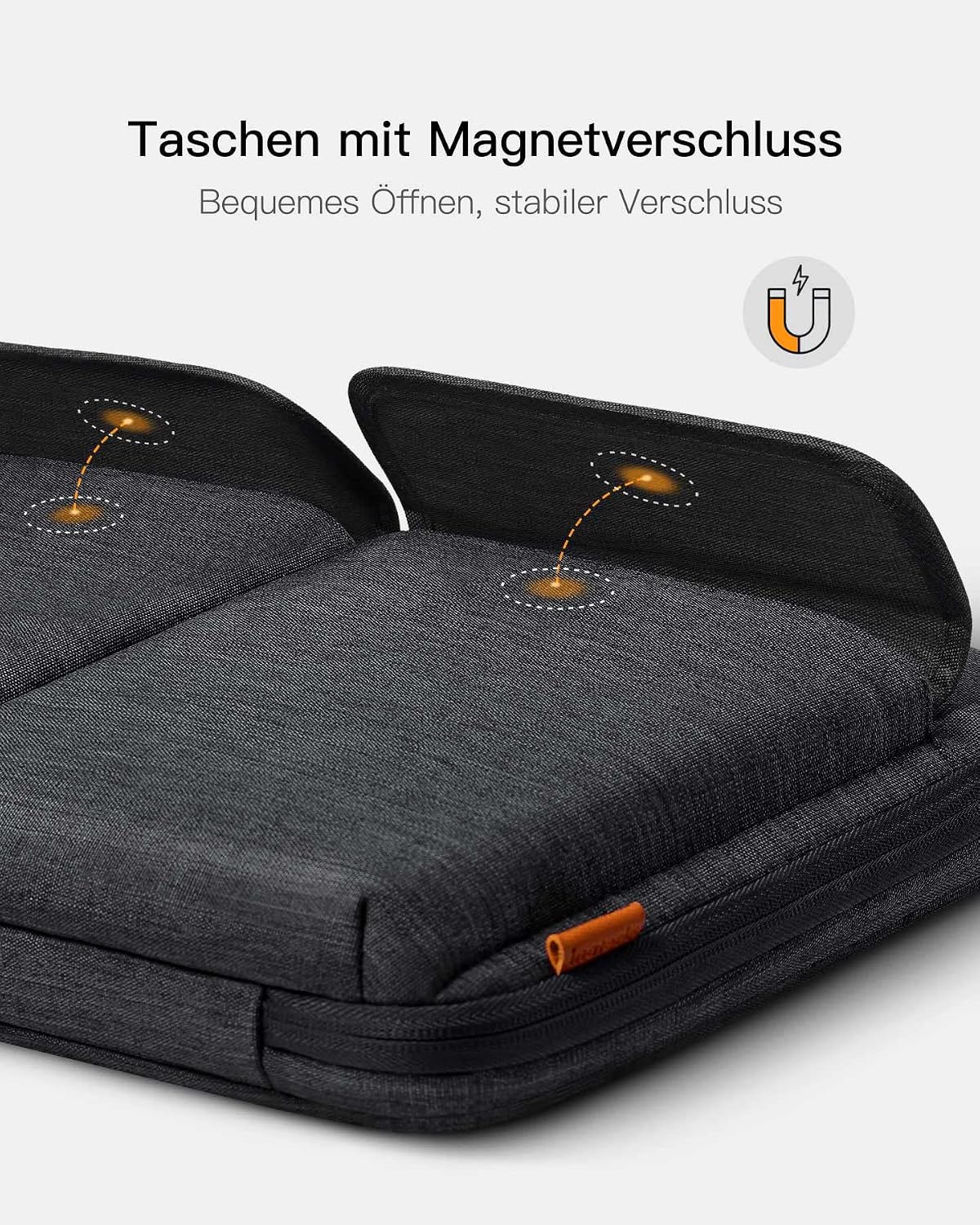 Thumbnail 6 de Inateck 360° Rundumschutz Laptoptasche für bis 15,3 Zoll – Schultertasche mit Organizer