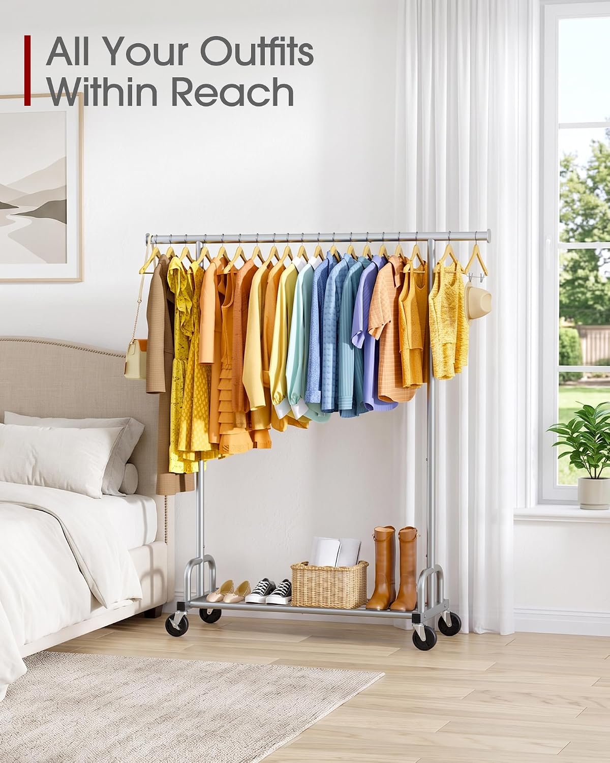 Thumbnail 2 de Sakugi Clothes Rail 116 x 43 x 150 cm heavy-duty rack