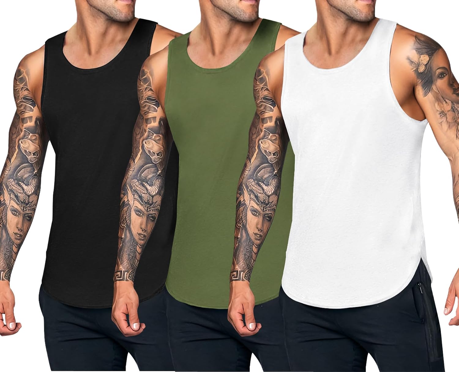 Detalle 2 de Lot de 3 débardeurs COOFANDY pour gym ⚙