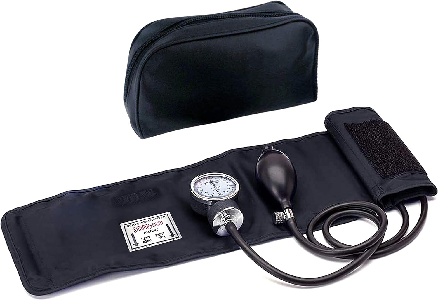 Detalle 2 de Santamedical SP-110 Manual Blood Pressure Cuff, Adult Aneroid Monitor