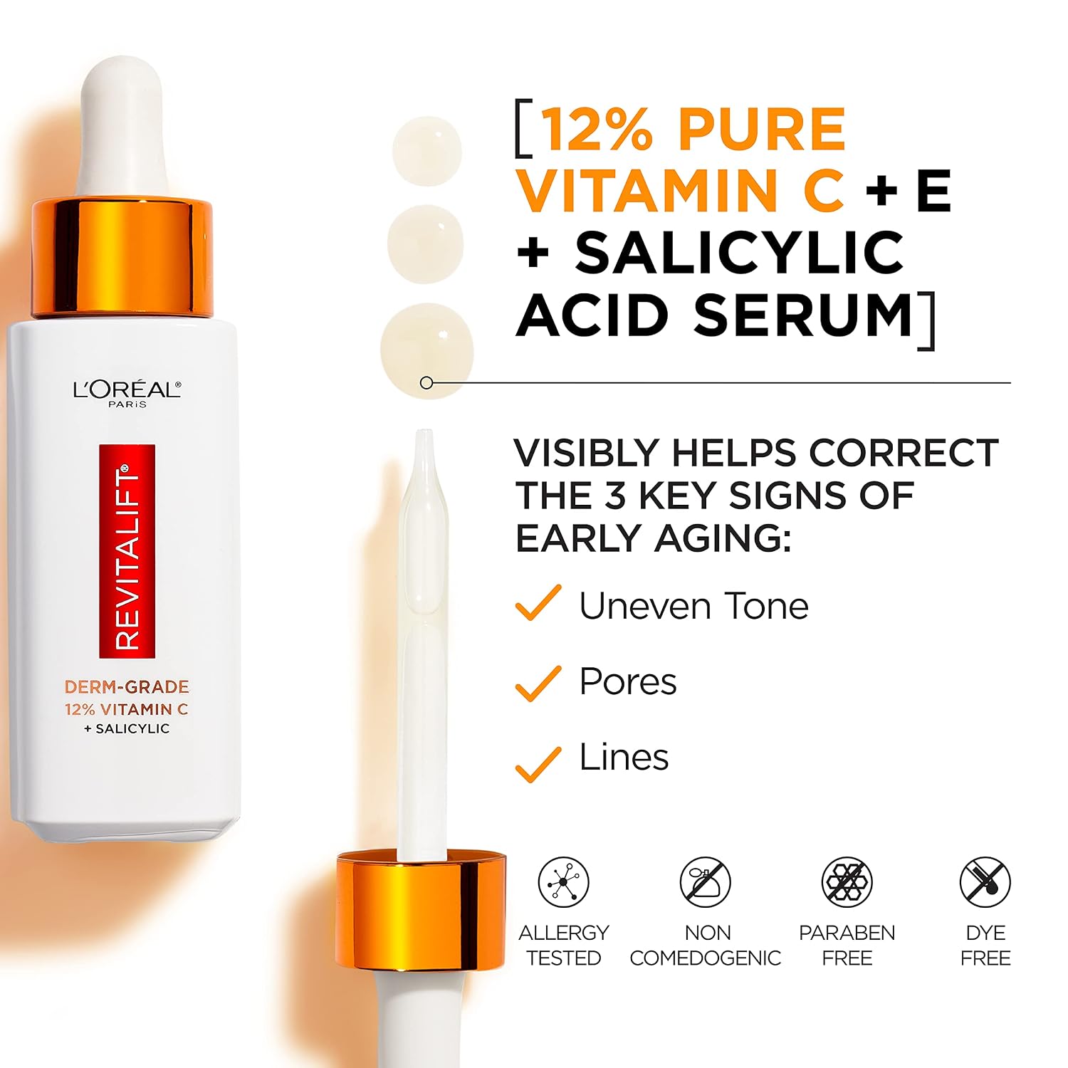 Thumbnail 2 de L'Oréal Paris Revitalift 12% Pure Vitamin C Serum, 1 oz with Vitamin E