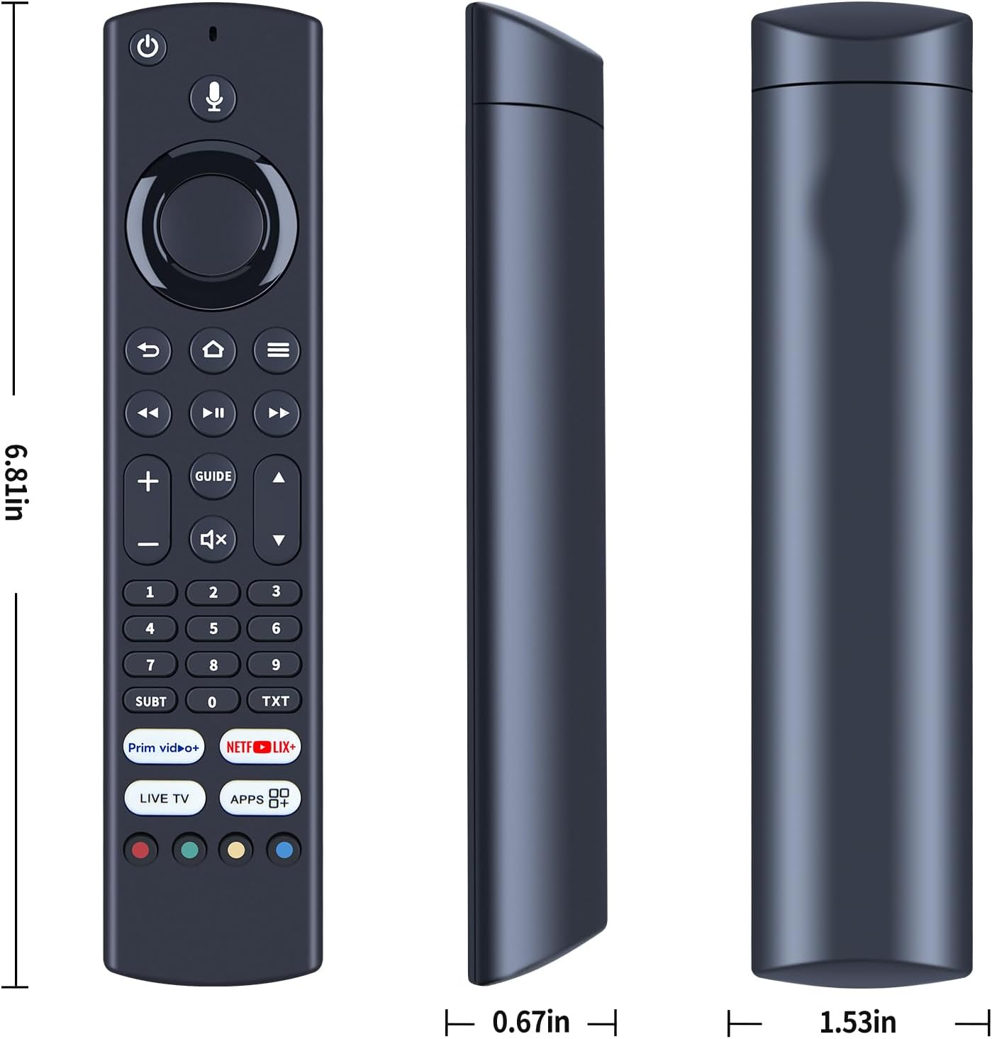Thumbnail 2 de TCNOUMT RM-C3253 Replacement Voice Remote for JVC Smart TV