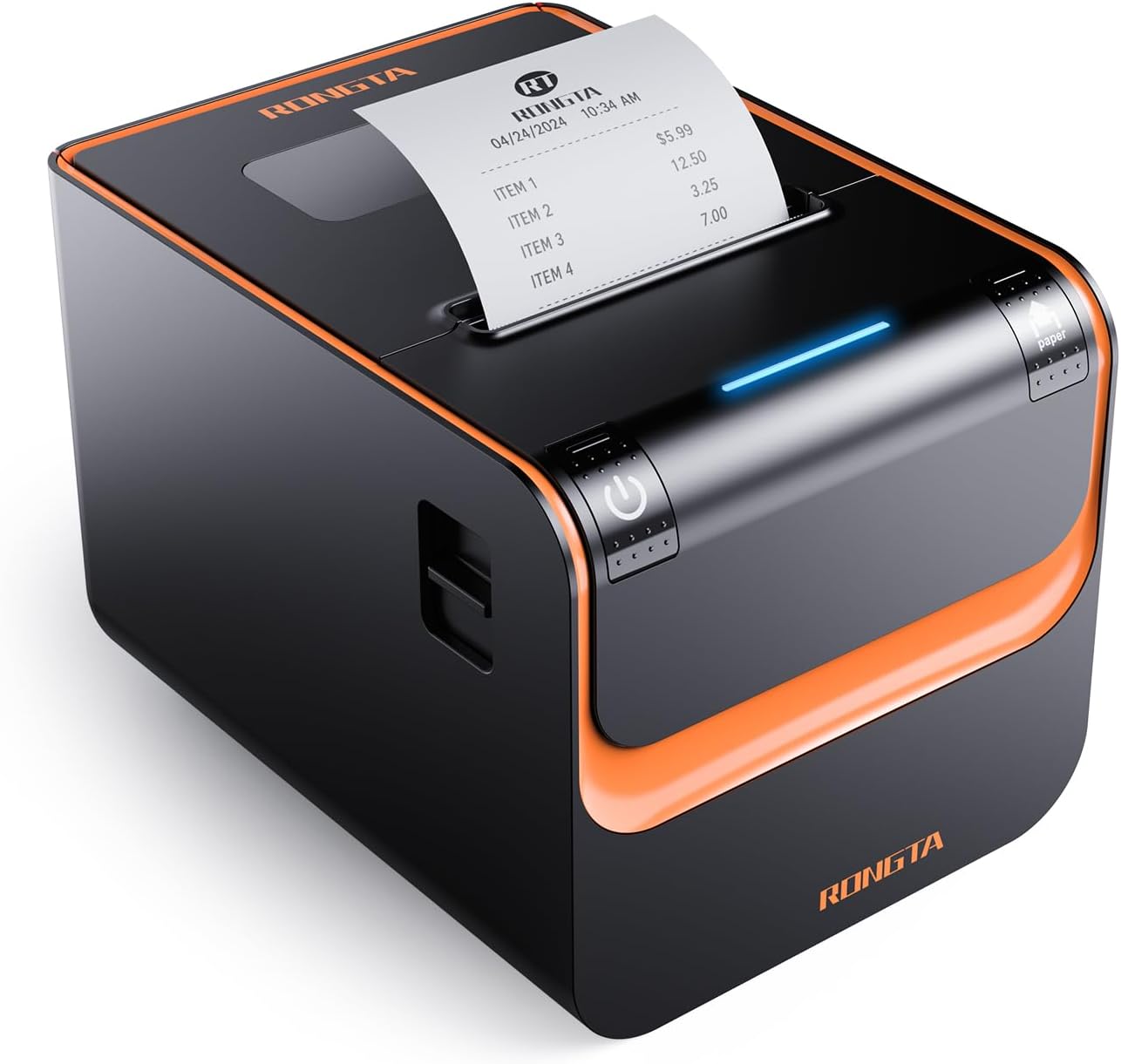 Detalle de Rongta RP332 レシートプリンター 80mm対応・オートカッター搭載、USB/シリアル/Ethernet接続