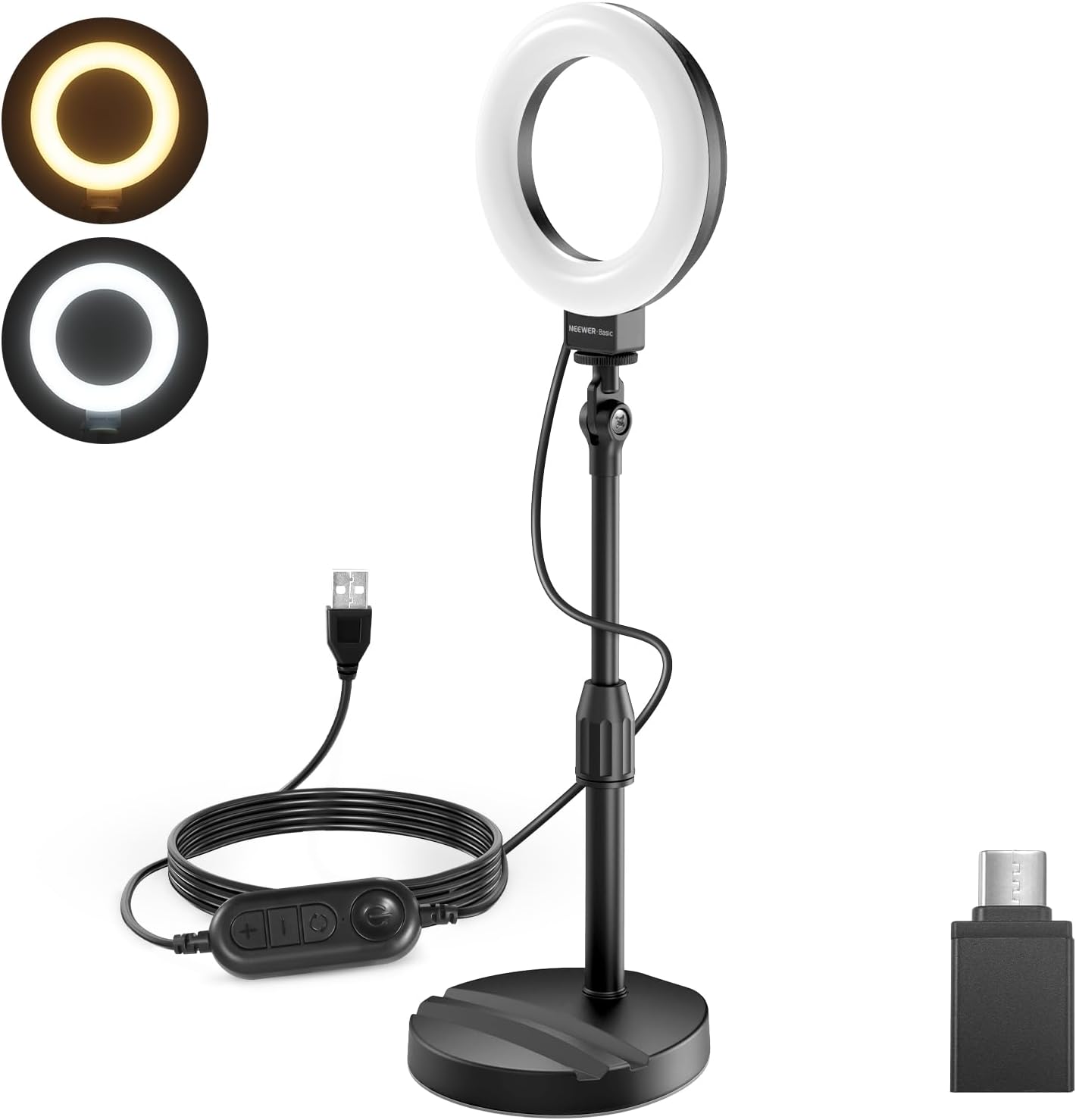 Detalle de NEEWER BR60 5" Desk Ring Light 10W