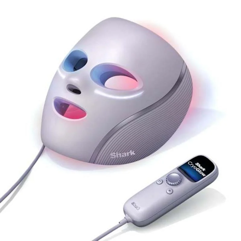 Detalle de Máscara LED Shark CryoGlow: terapia de luz en casa para una piel más lisa