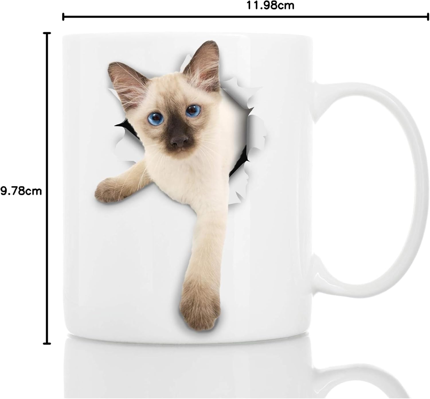 Thumbnail 6 de Siamese Kitty Cat Coffee Mug - Ceramic Funny Mug