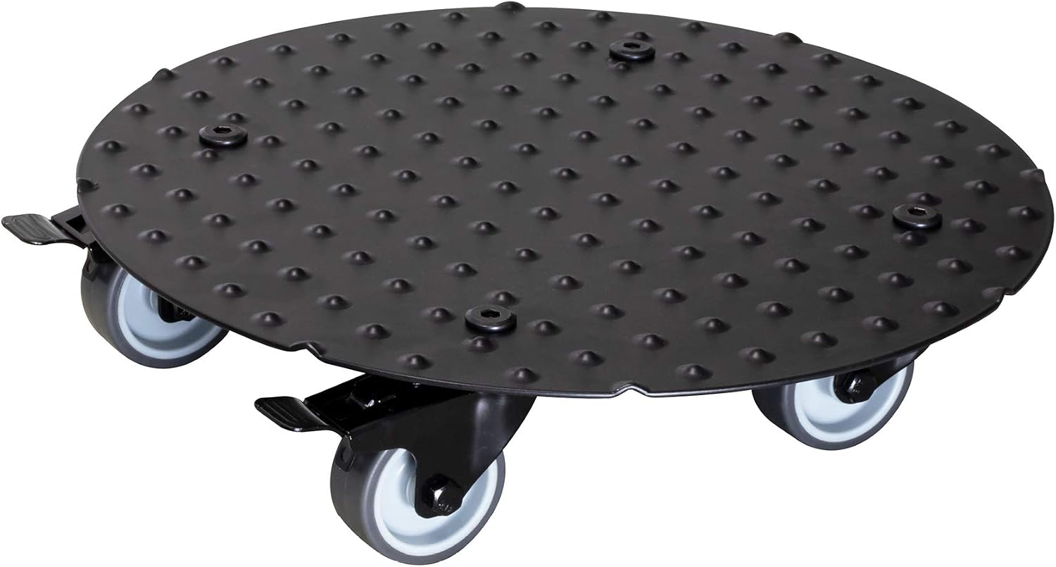 Detalle de WAGNER 20700701 Alaska Black – podstawka pod donicę na kółkach Ø 30 cm