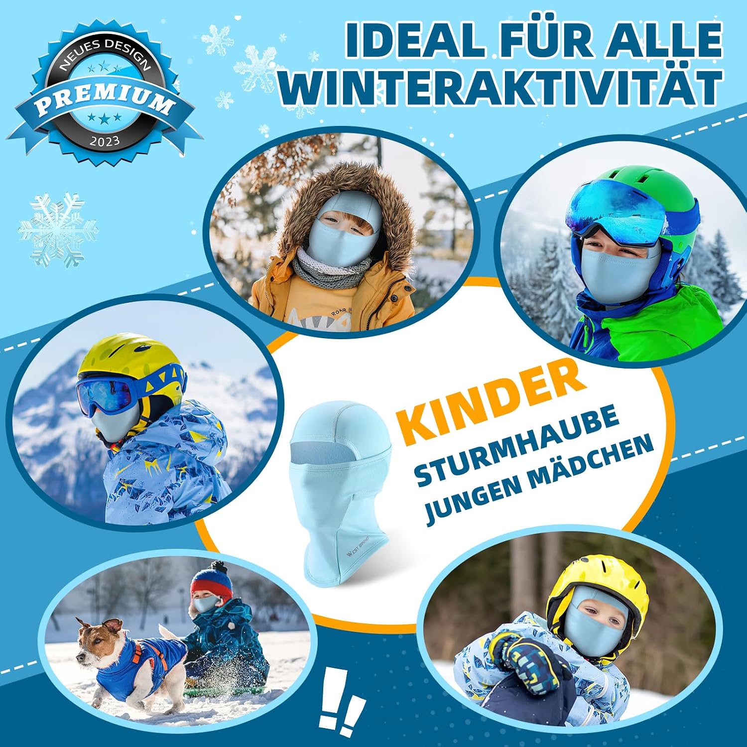 Thumbnail 6 de ICOCOPRO Kinder Sturmhaube Winter