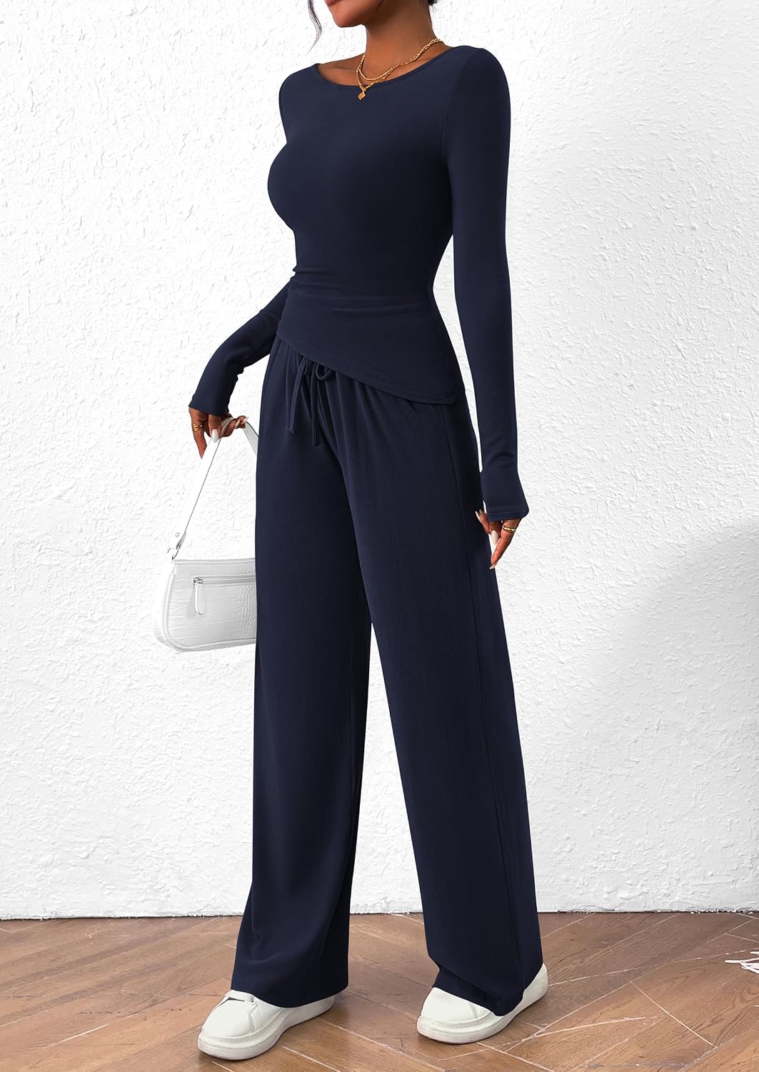 Detalle de PRETTYGARDEN Women's Two-Piece Lounge Set