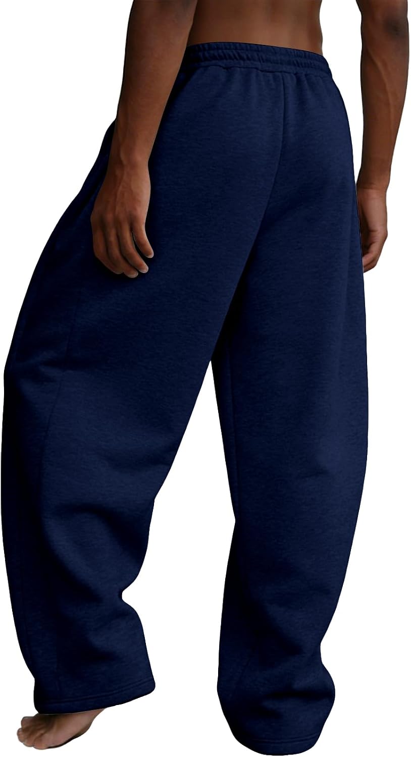 Thumbnail 5 de Men's Wide-Leg Fleece Sweatpants, 65% Polyester