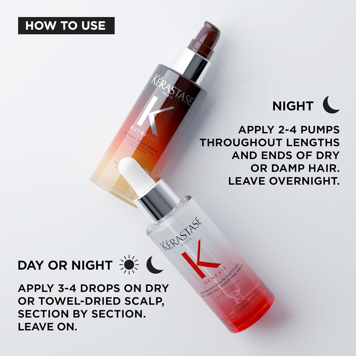Thumbnail 3 de Kérastase Magic Power Duo: Genesis Anti-Hair-Loss Fortifiant Serum & 8H Magic Night Serum (90ml + 90ml)