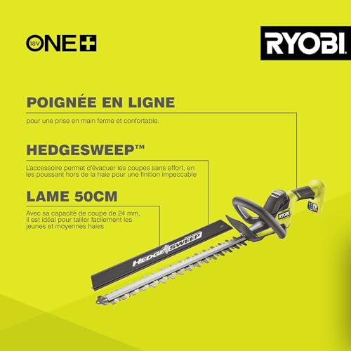 Thumbnail 2 de RYOBI Taille-Haies Linea 18V - Lames 50 cm, écartement 24 mm (0) – sans batterie ni chargeur
