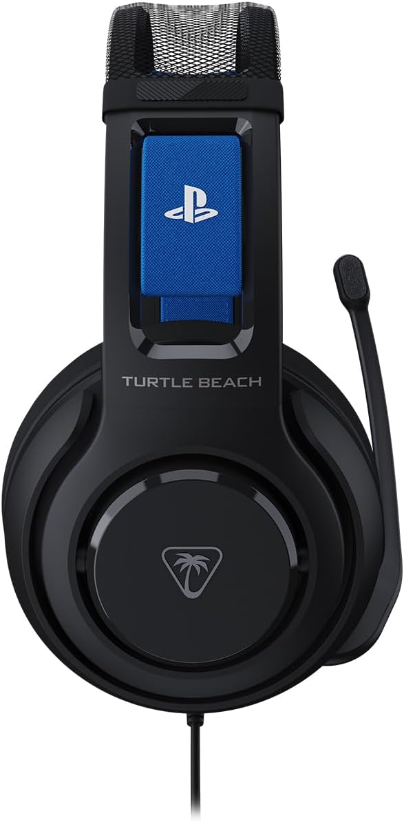Detalle de Turtle Beach Atlas 200 cuffie da gioco cablate nere per PlayStation con driver Nanoclear da 50 mm