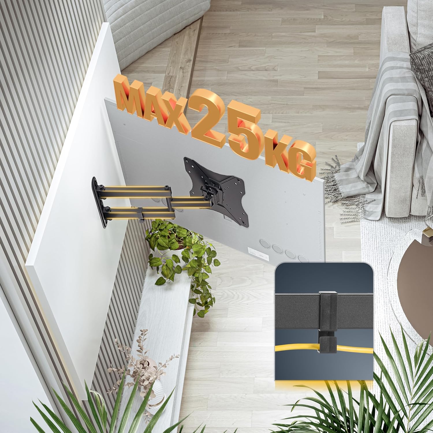 Thumbnail 4 de RICOO S7222 23-42" support mural orientable