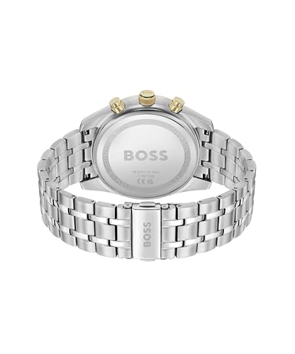 Detalle de BOSS Chronograph Watch for Men SKYTRAVELLER Collection – Leather or Stainless Steel Strap